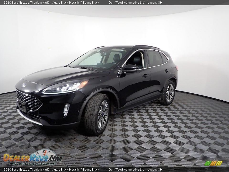 2020 Ford Escape Titanium 4WD Agate Black Metallic / Ebony Black Photo #7