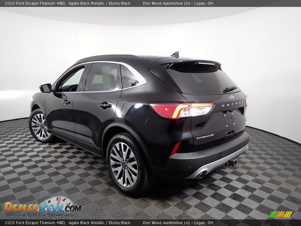 2020 Ford Escape Titanium 4WD Agate Black Metallic / Ebony Black Photo #8