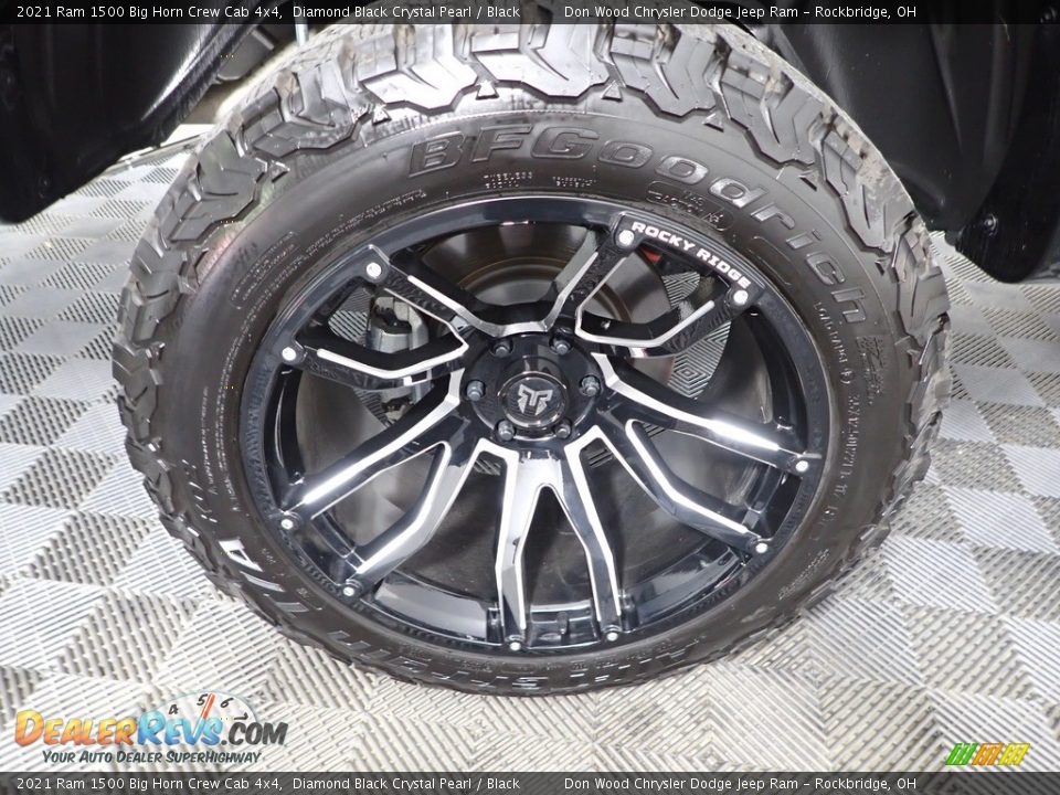 2021 Ram 1500 Big Horn Crew Cab 4x4 Diamond Black Crystal Pearl / Black Photo #32