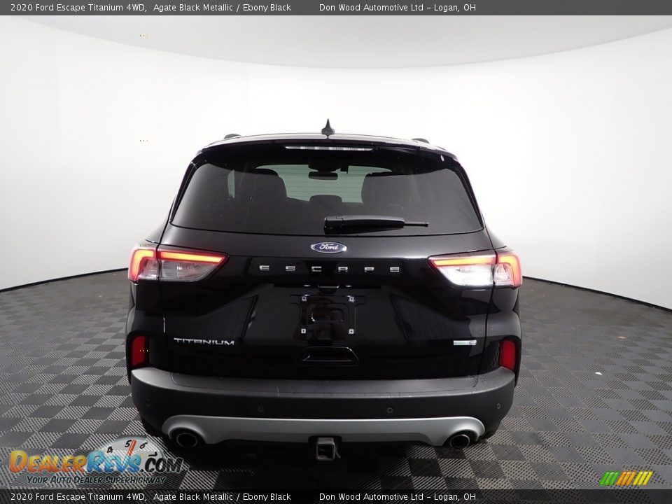 2020 Ford Escape Titanium 4WD Agate Black Metallic / Ebony Black Photo #9