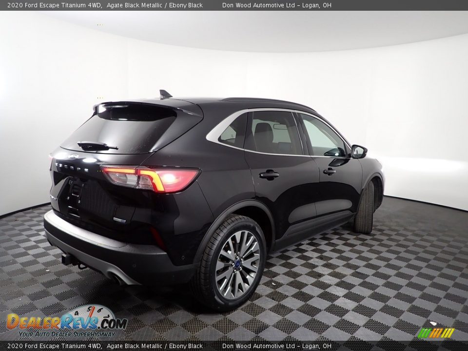 2020 Ford Escape Titanium 4WD Agate Black Metallic / Ebony Black Photo #12