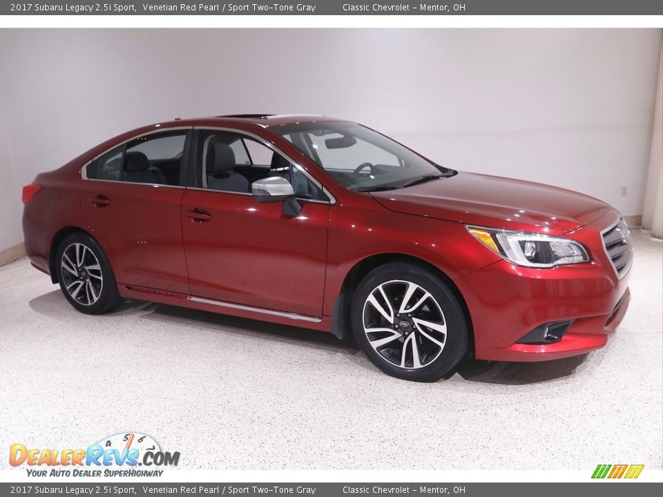 2017 Subaru Legacy 2.5i Sport Venetian Red Pearl / Sport Two-Tone Gray Photo #1