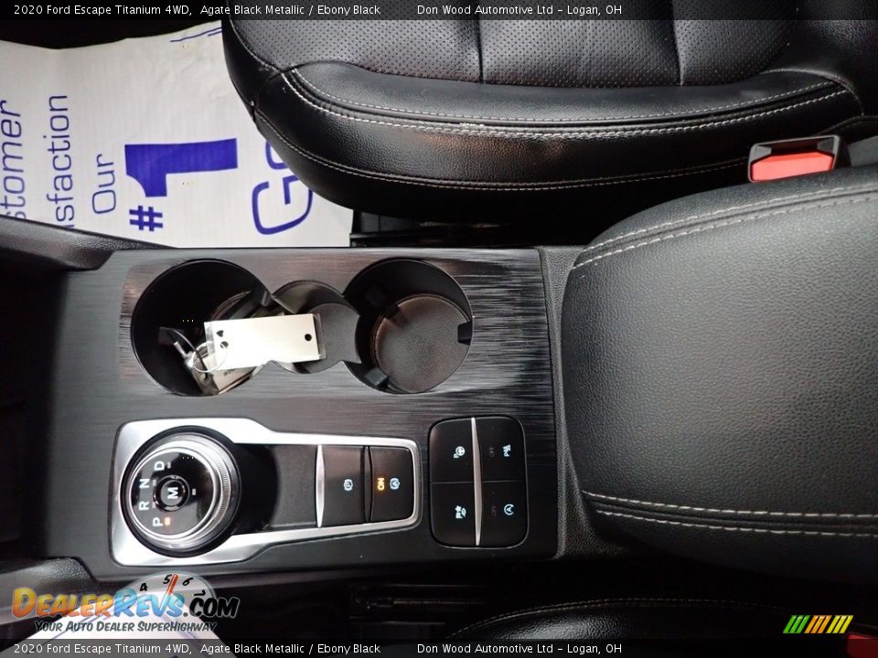 2020 Ford Escape Titanium 4WD Agate Black Metallic / Ebony Black Photo #23