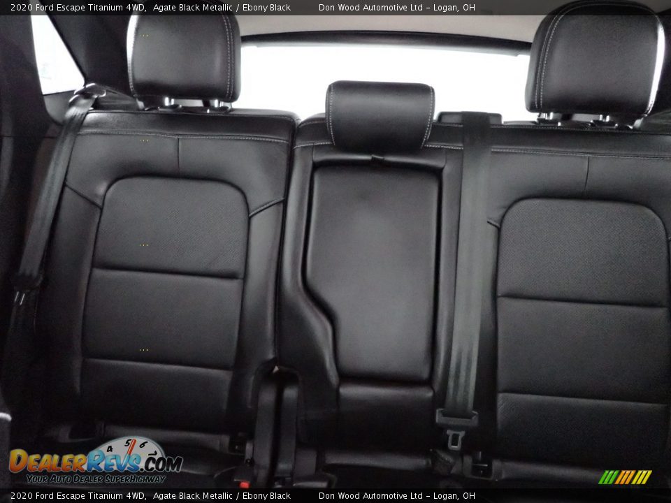2020 Ford Escape Titanium 4WD Agate Black Metallic / Ebony Black Photo #24