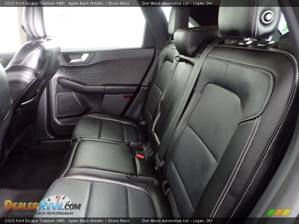 2020 Ford Escape Titanium 4WD Agate Black Metallic / Ebony Black Photo #26