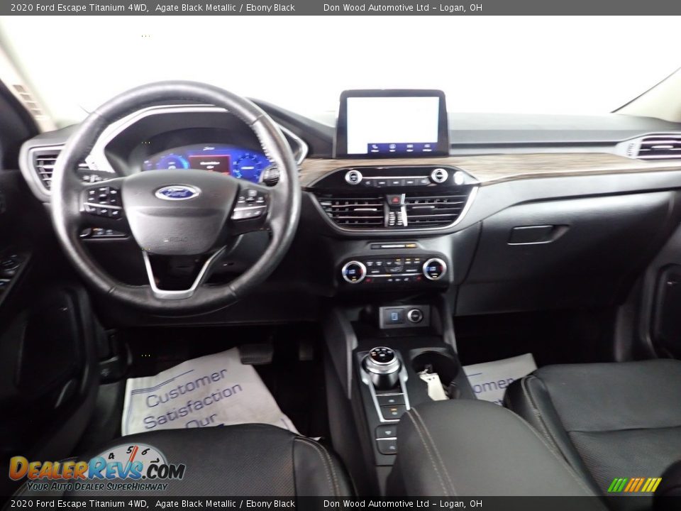 2020 Ford Escape Titanium 4WD Agate Black Metallic / Ebony Black Photo #27