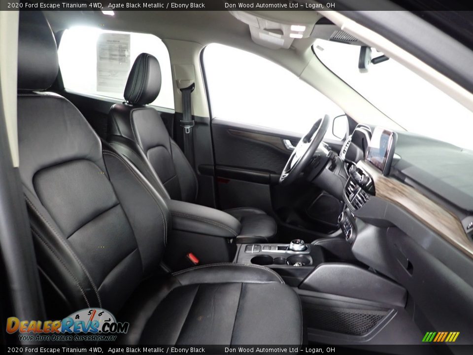 2020 Ford Escape Titanium 4WD Agate Black Metallic / Ebony Black Photo #29
