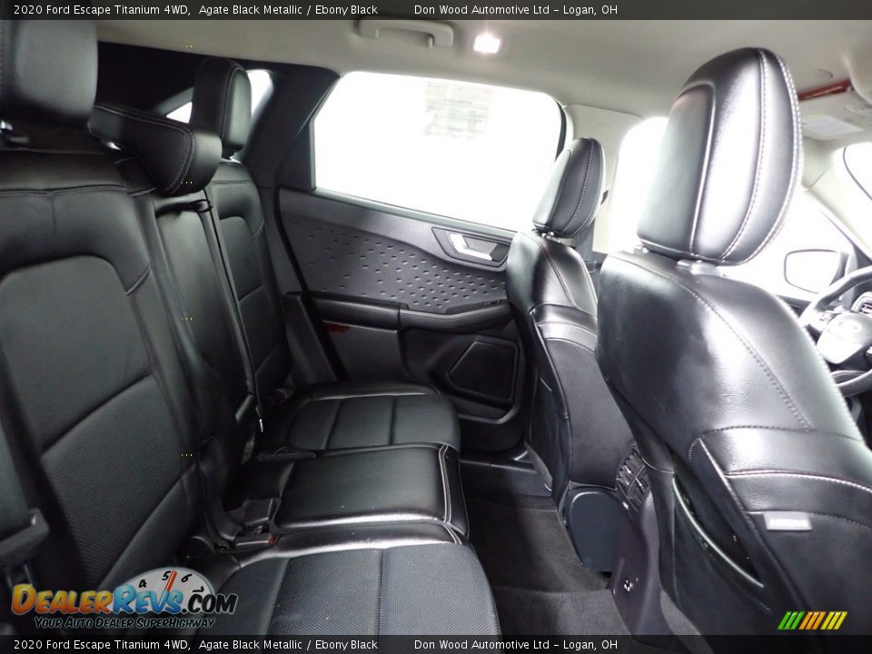 2020 Ford Escape Titanium 4WD Agate Black Metallic / Ebony Black Photo #31