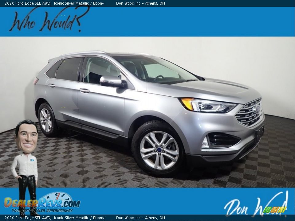 2020 Ford Edge SEL AWD Iconic Silver Metallic / Ebony Photo #1