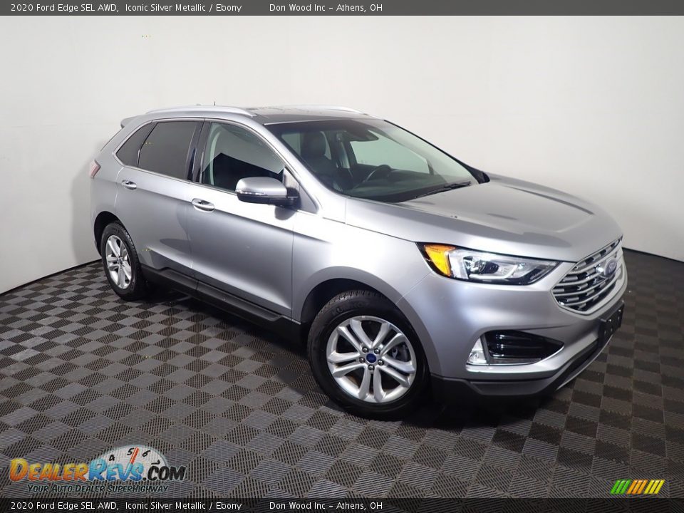 2020 Ford Edge SEL AWD Iconic Silver Metallic / Ebony Photo #3
