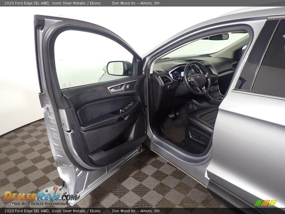 2020 Ford Edge SEL AWD Iconic Silver Metallic / Ebony Photo #17