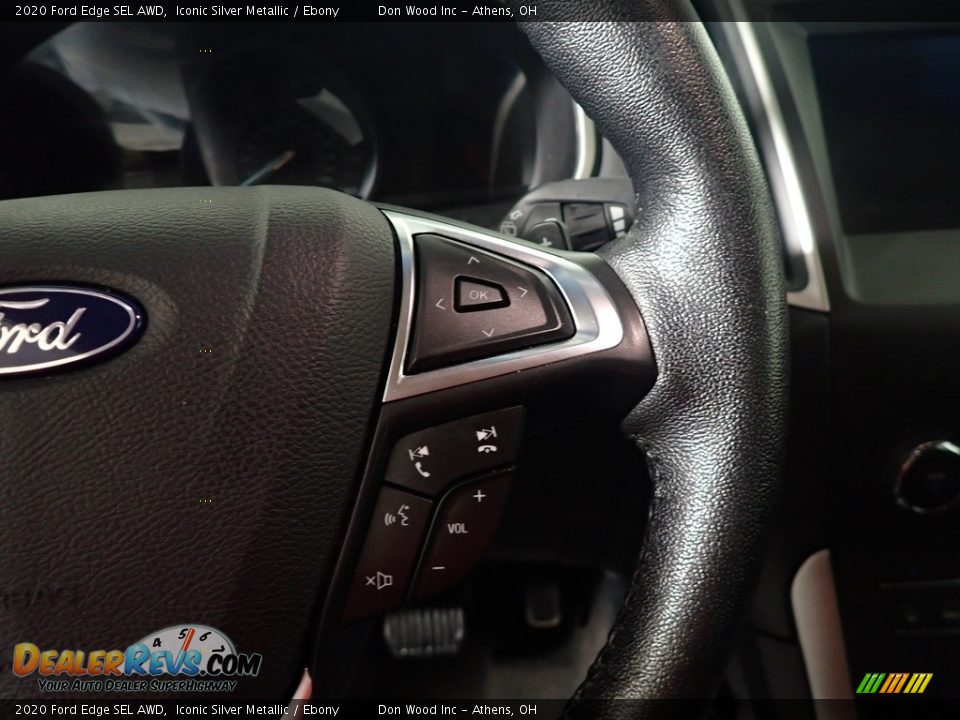 2020 Ford Edge SEL AWD Iconic Silver Metallic / Ebony Photo #27