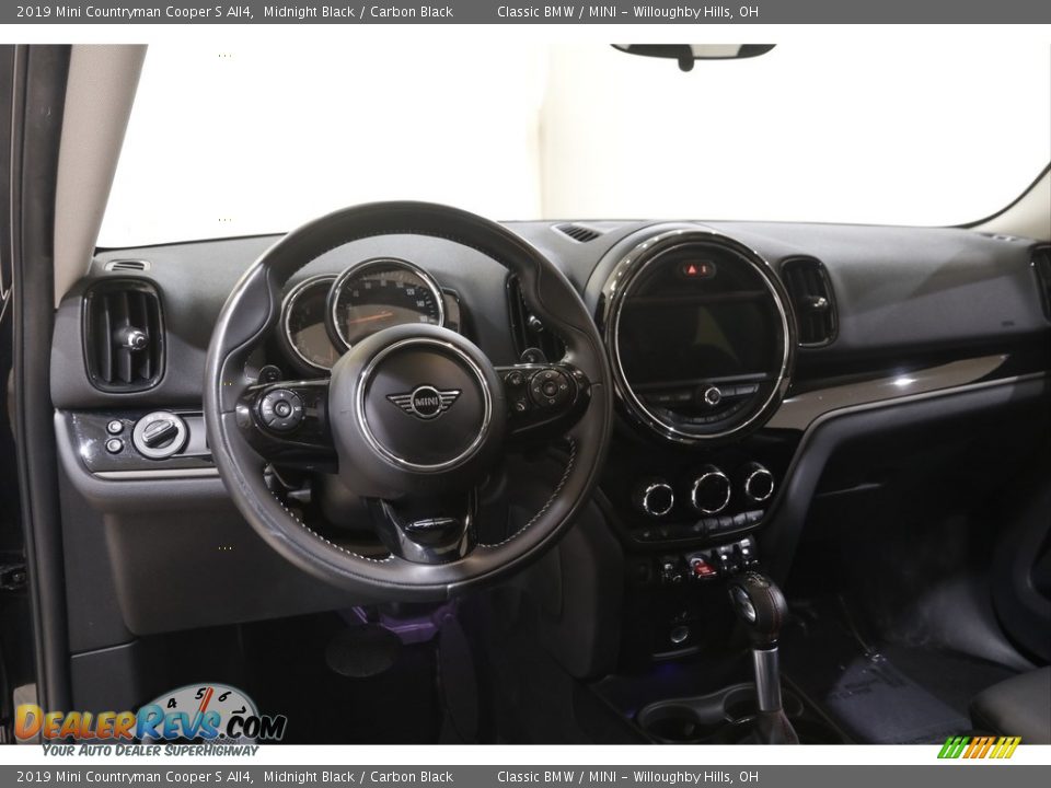2019 Mini Countryman Cooper S All4 Midnight Black / Carbon Black Photo #6