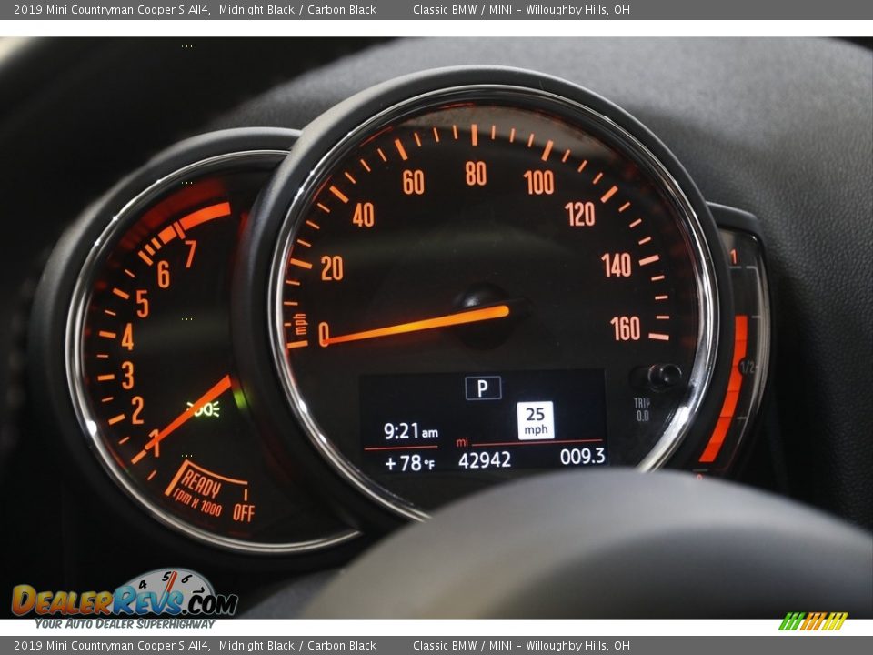 2019 Mini Countryman Cooper S All4 Midnight Black / Carbon Black Photo #8