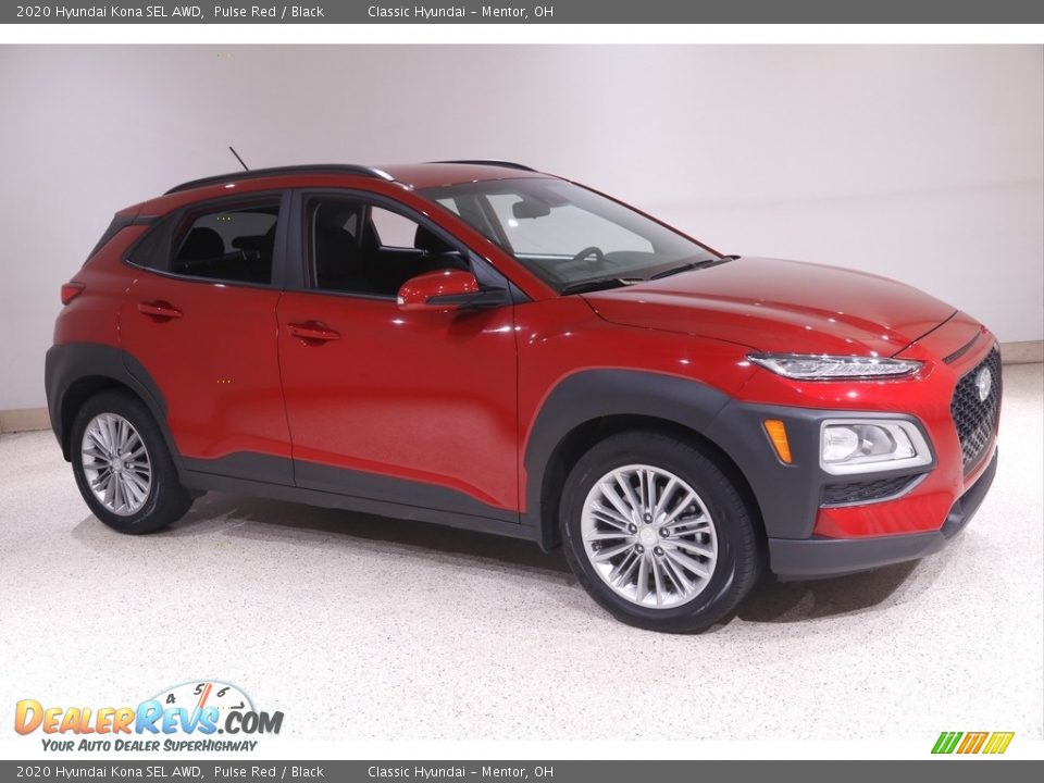 2020 Hyundai Kona SEL AWD Pulse Red / Black Photo #1