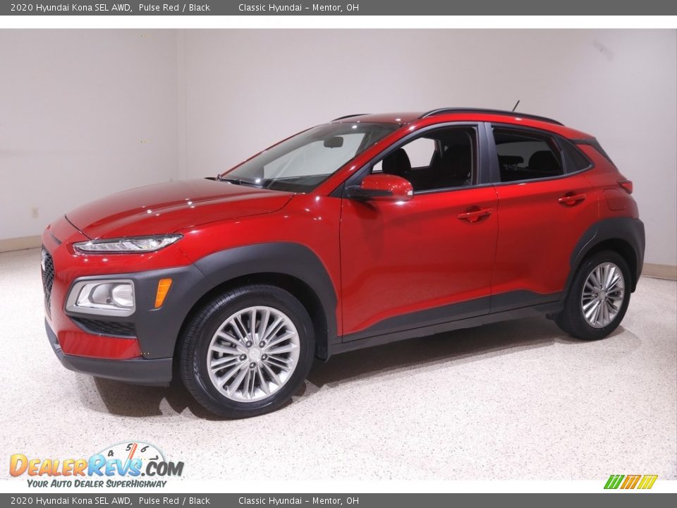 2020 Hyundai Kona SEL AWD Pulse Red / Black Photo #3