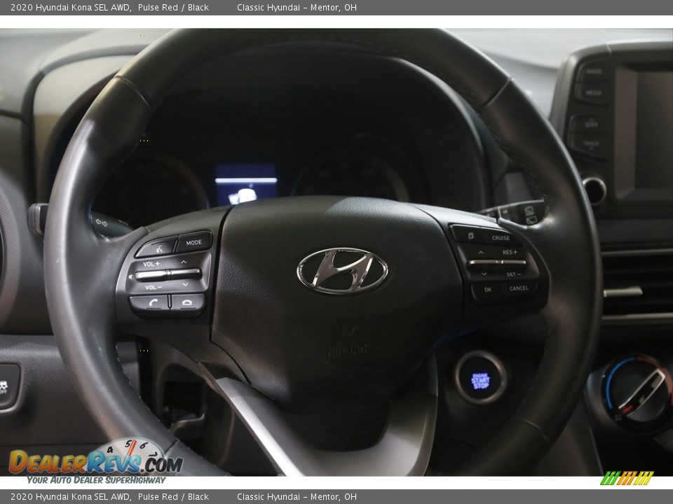 2020 Hyundai Kona SEL AWD Pulse Red / Black Photo #7