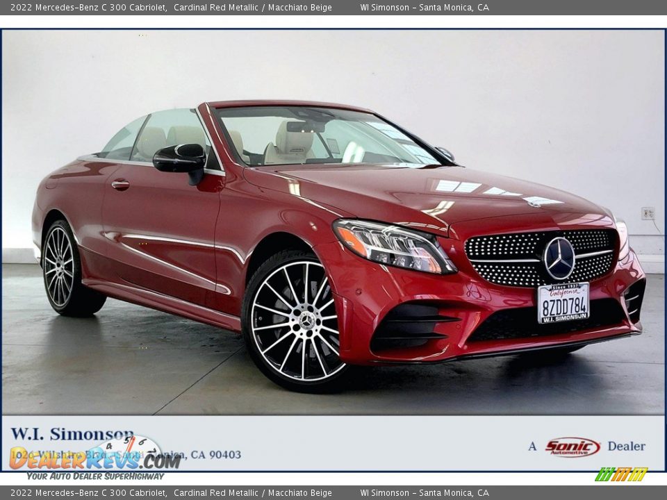 2022 Mercedes-Benz C 300 Cabriolet Cardinal Red Metallic / Macchiato Beige Photo #1