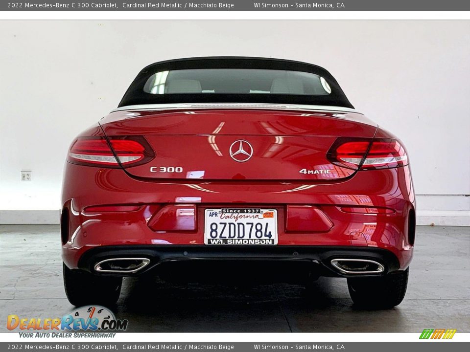 2022 Mercedes-Benz C 300 Cabriolet Cardinal Red Metallic / Macchiato Beige Photo #3