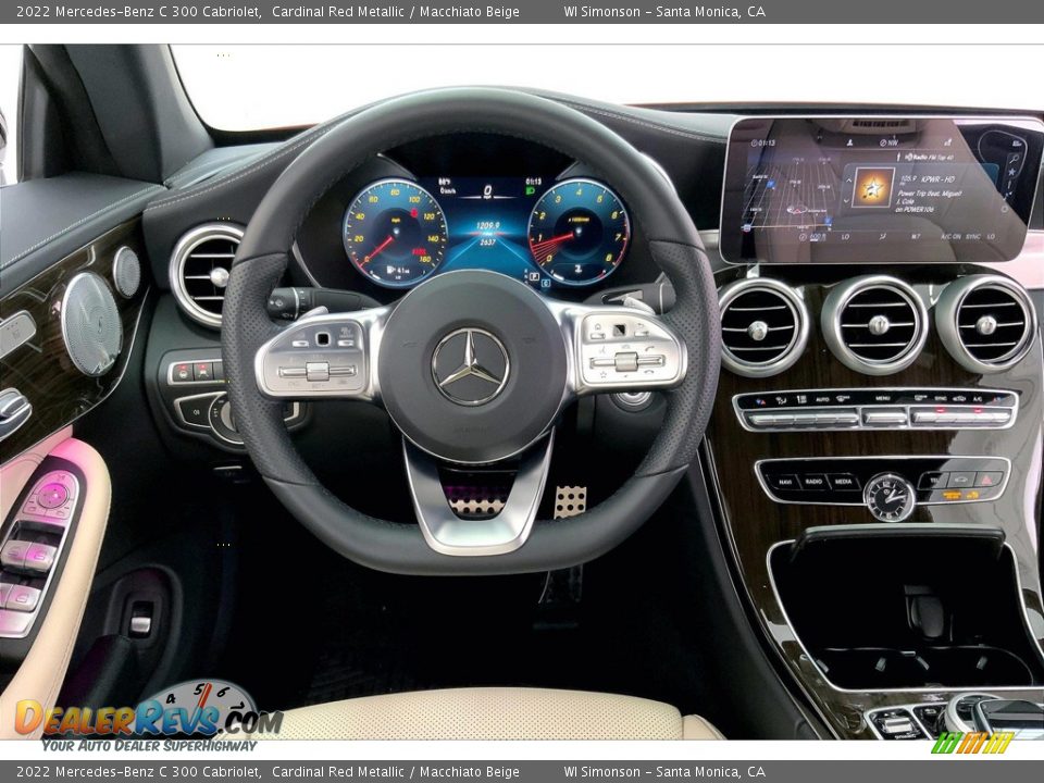 2022 Mercedes-Benz C 300 Cabriolet Cardinal Red Metallic / Macchiato Beige Photo #4