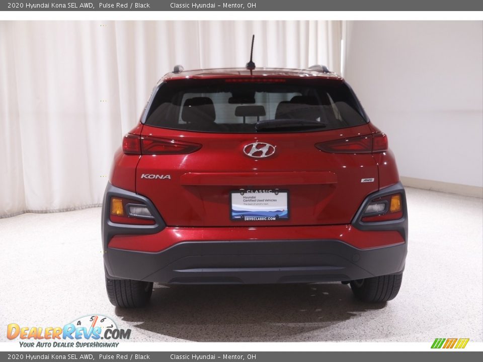 2020 Hyundai Kona SEL AWD Pulse Red / Black Photo #17