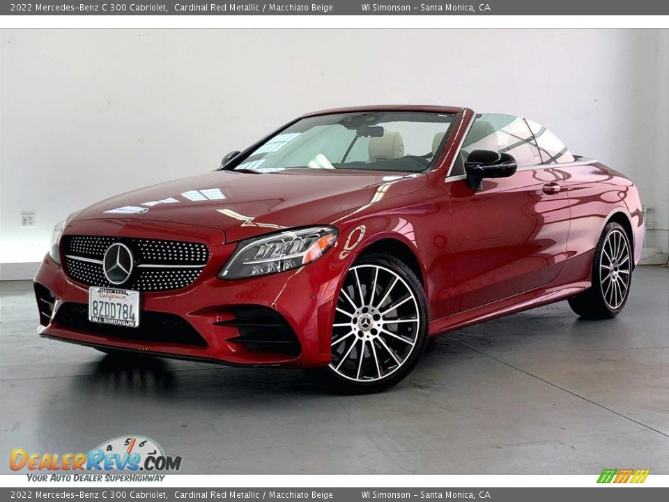 2022 Mercedes-Benz C 300 Cabriolet Cardinal Red Metallic / Macchiato Beige Photo #12