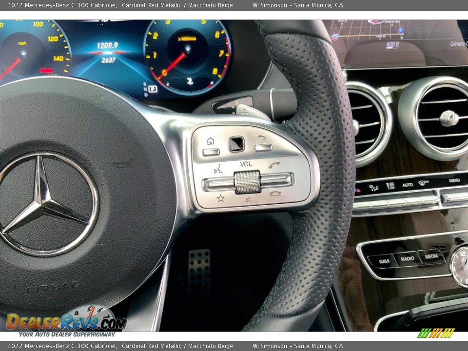2022 Mercedes-Benz C 300 Cabriolet Steering Wheel Photo #22