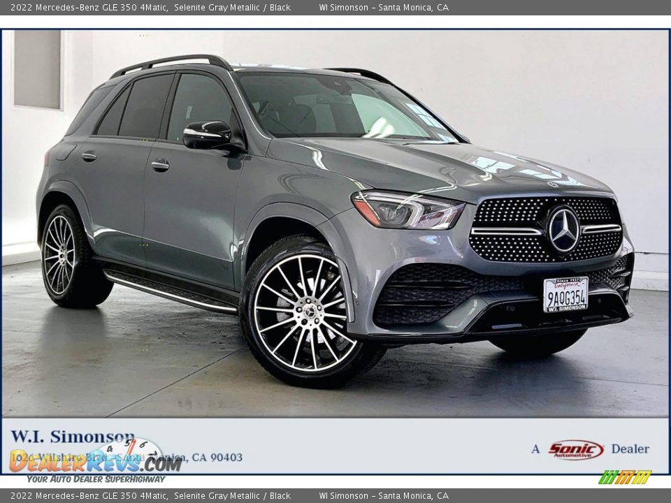 2022 Mercedes-Benz GLE 350 4Matic Selenite Gray Metallic / Black Photo #1