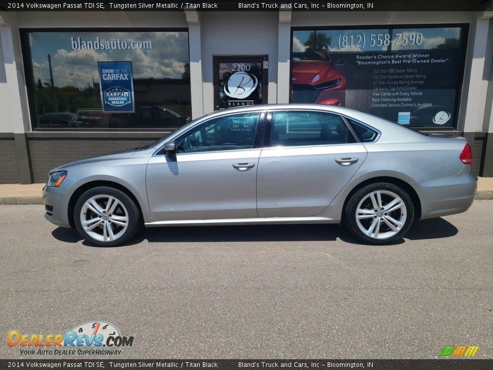 2014 Volkswagen Passat TDI SE Tungsten Silver Metallic / Titan Black Photo #1