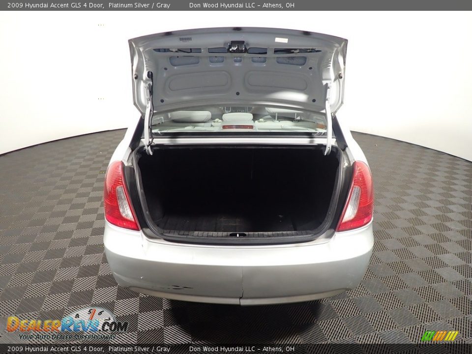 2009 Hyundai Accent GLS 4 Door Platinum Silver / Gray Photo #8
