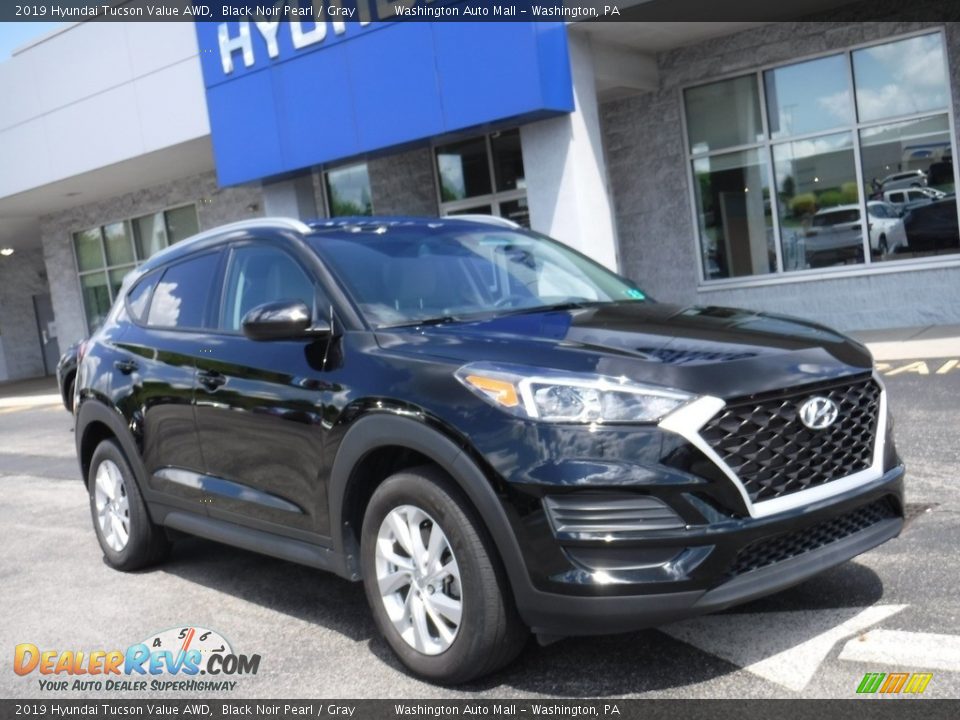 2019 Hyundai Tucson Value AWD Black Noir Pearl / Gray Photo #1