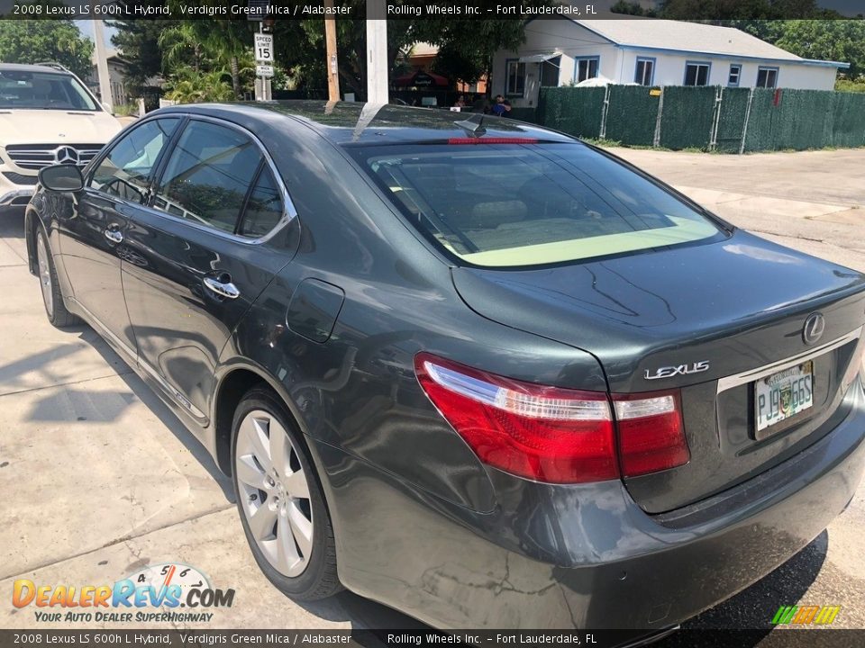 2008 Lexus LS 600h L Hybrid Verdigris Green Mica / Alabaster Photo #2