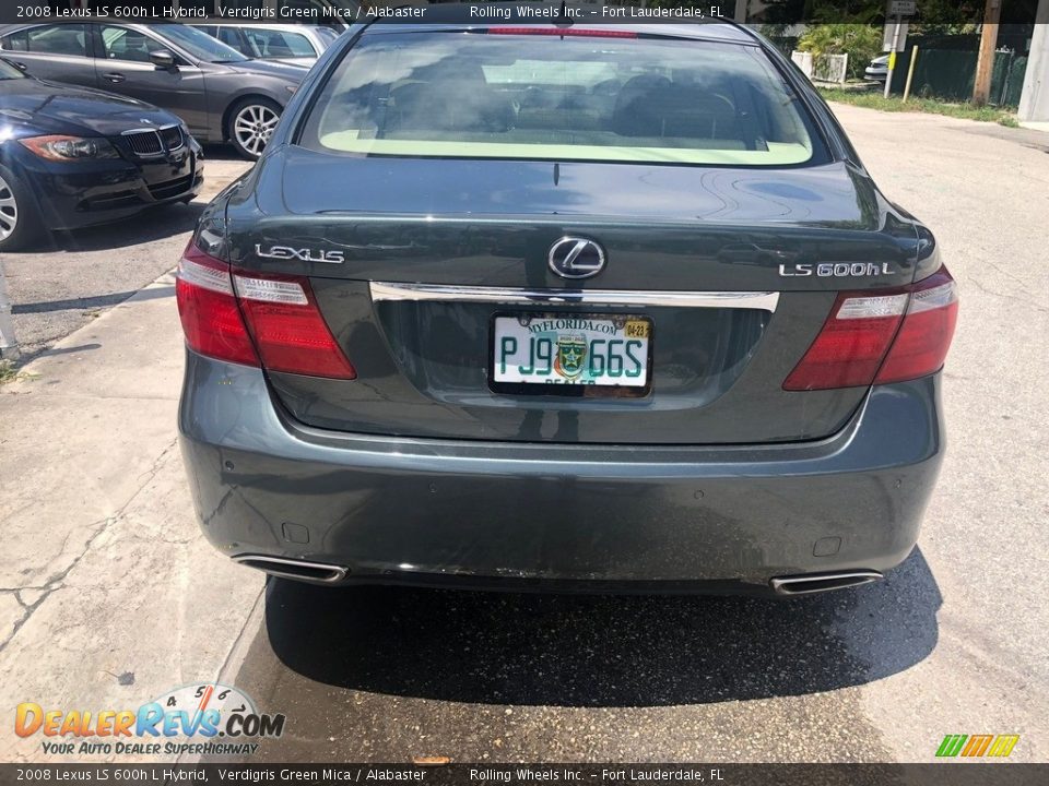 2008 Lexus LS 600h L Hybrid Verdigris Green Mica / Alabaster Photo #3