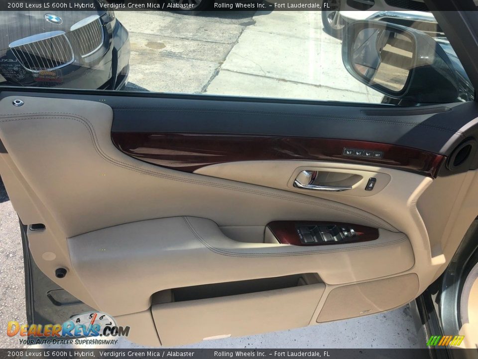 2008 Lexus LS 600h L Hybrid Verdigris Green Mica / Alabaster Photo #6