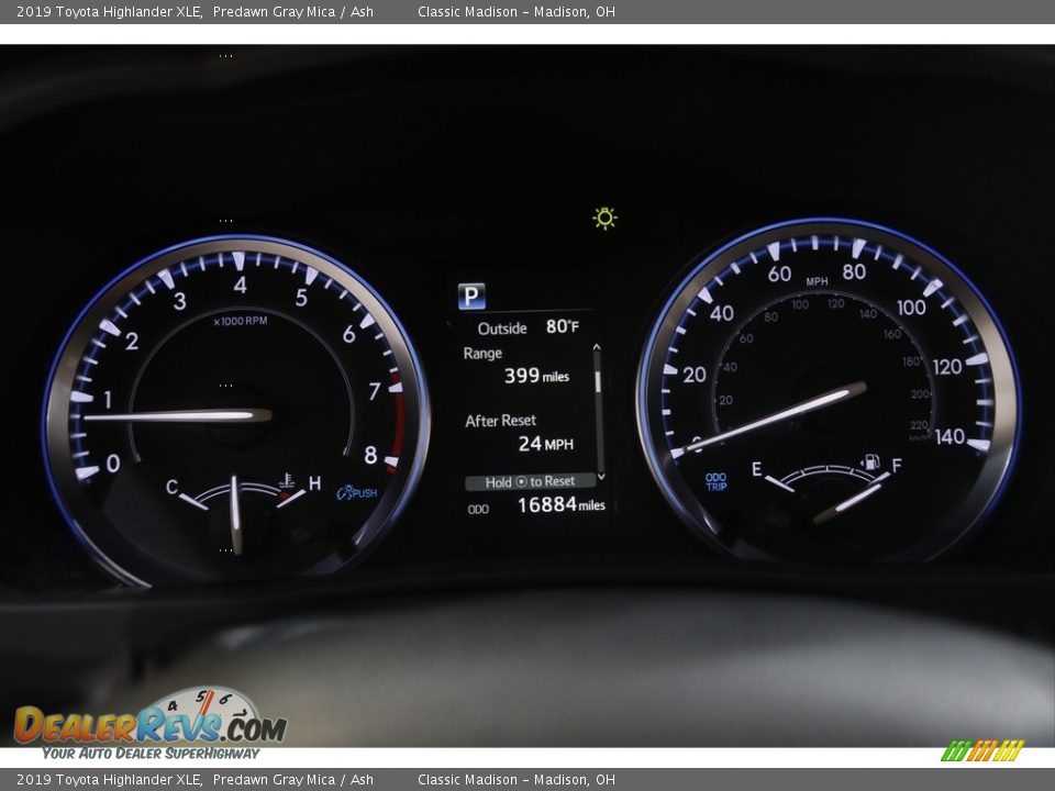 2019 Toyota Highlander XLE Predawn Gray Mica / Ash Photo #8