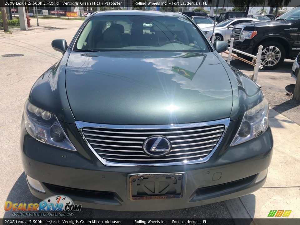 2008 Lexus LS 600h L Hybrid Verdigris Green Mica / Alabaster Photo #7