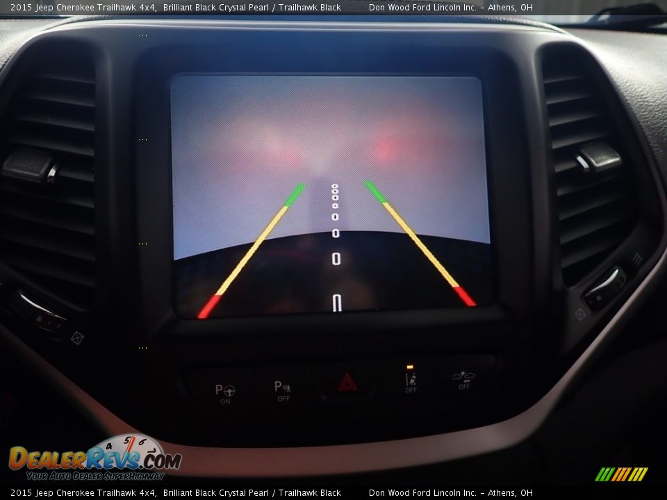 2015 Jeep Cherokee Trailhawk 4x4 Brilliant Black Crystal Pearl / Trailhawk Black Photo #2