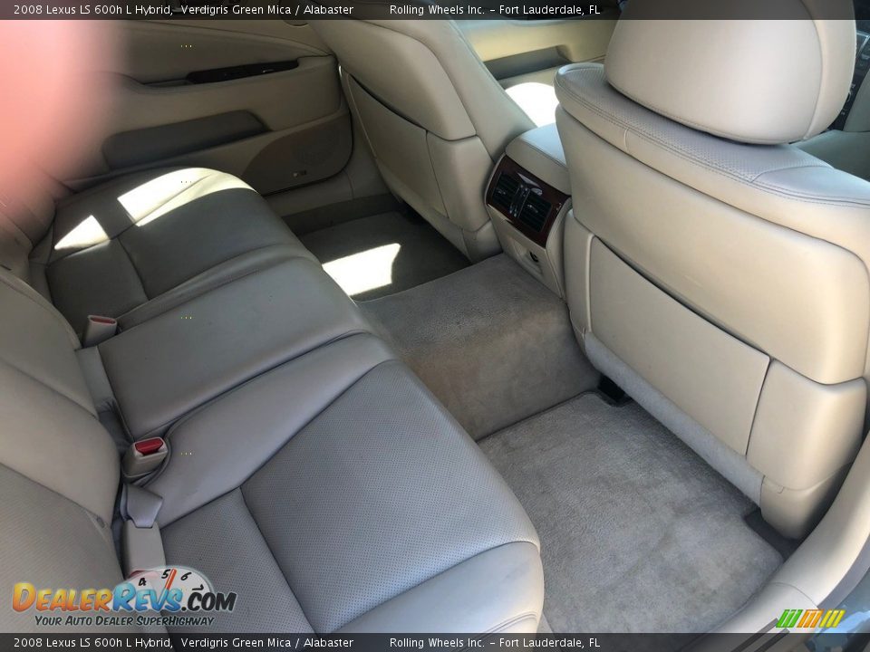 2008 Lexus LS 600h L Hybrid Verdigris Green Mica / Alabaster Photo #11