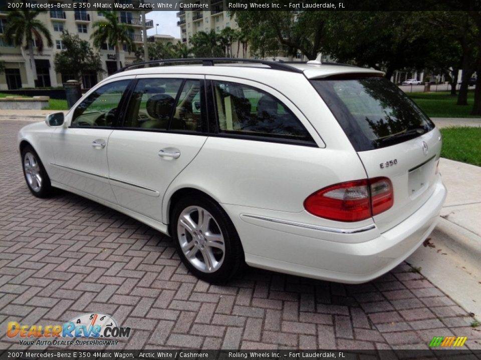 2007 Mercedes-Benz E 350 4Matic Wagon Arctic White / Cashmere Photo #5