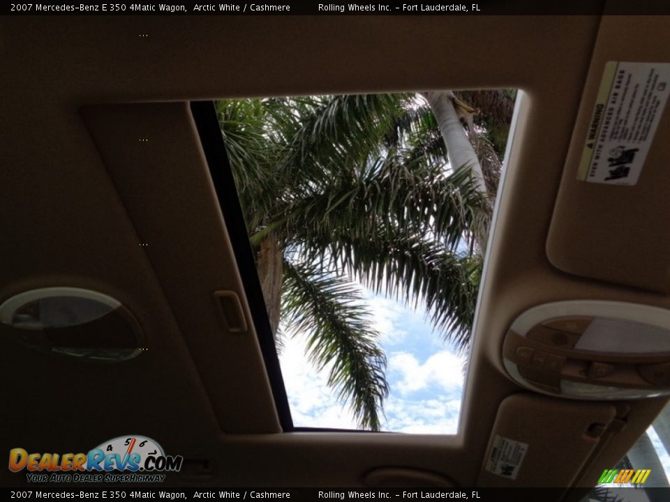 2007 Mercedes-Benz E 350 4Matic Wagon Arctic White / Cashmere Photo #6