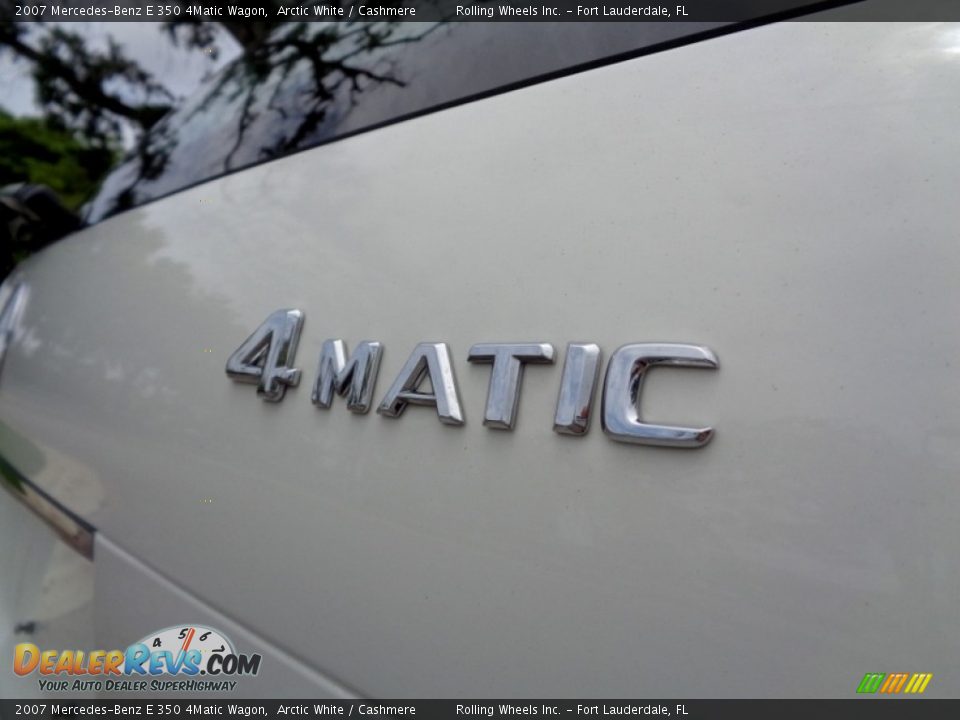 2007 Mercedes-Benz E 350 4Matic Wagon Arctic White / Cashmere Photo #7