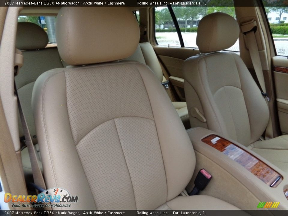 2007 Mercedes-Benz E 350 4Matic Wagon Arctic White / Cashmere Photo #10