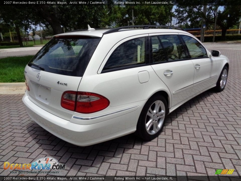 2007 Mercedes-Benz E 350 4Matic Wagon Arctic White / Cashmere Photo #11