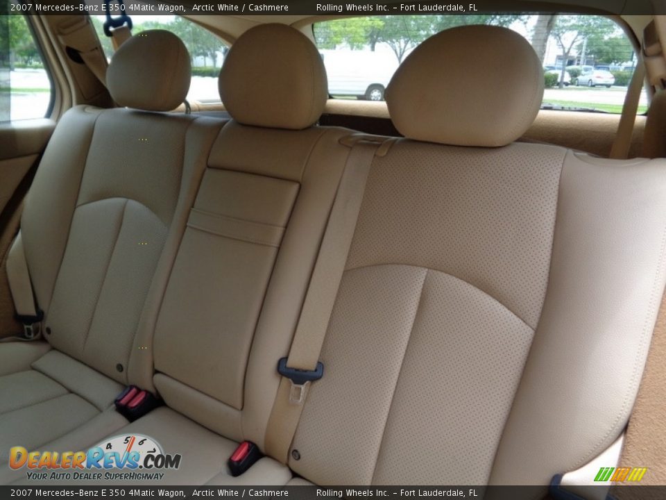 2007 Mercedes-Benz E 350 4Matic Wagon Arctic White / Cashmere Photo #12