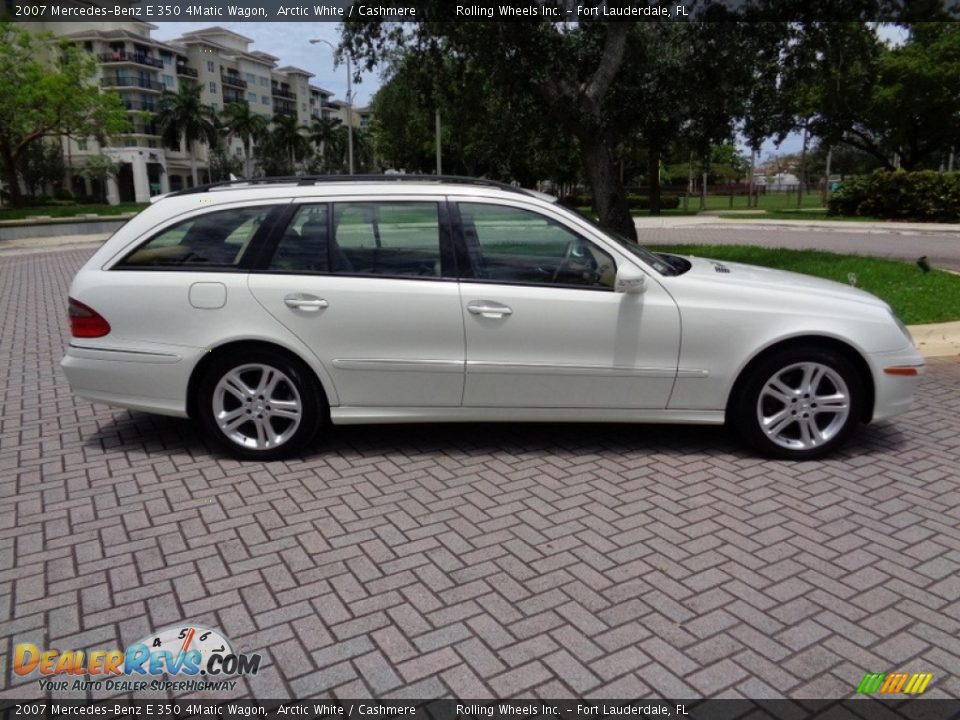 2007 Mercedes-Benz E 350 4Matic Wagon Arctic White / Cashmere Photo #13