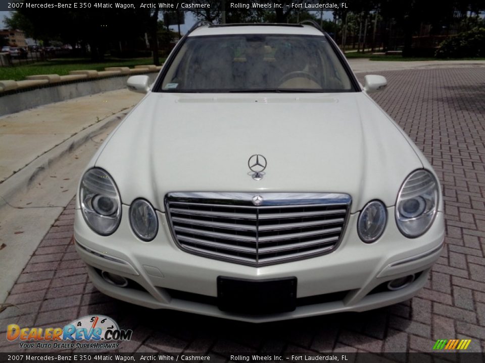 2007 Mercedes-Benz E 350 4Matic Wagon Arctic White / Cashmere Photo #17