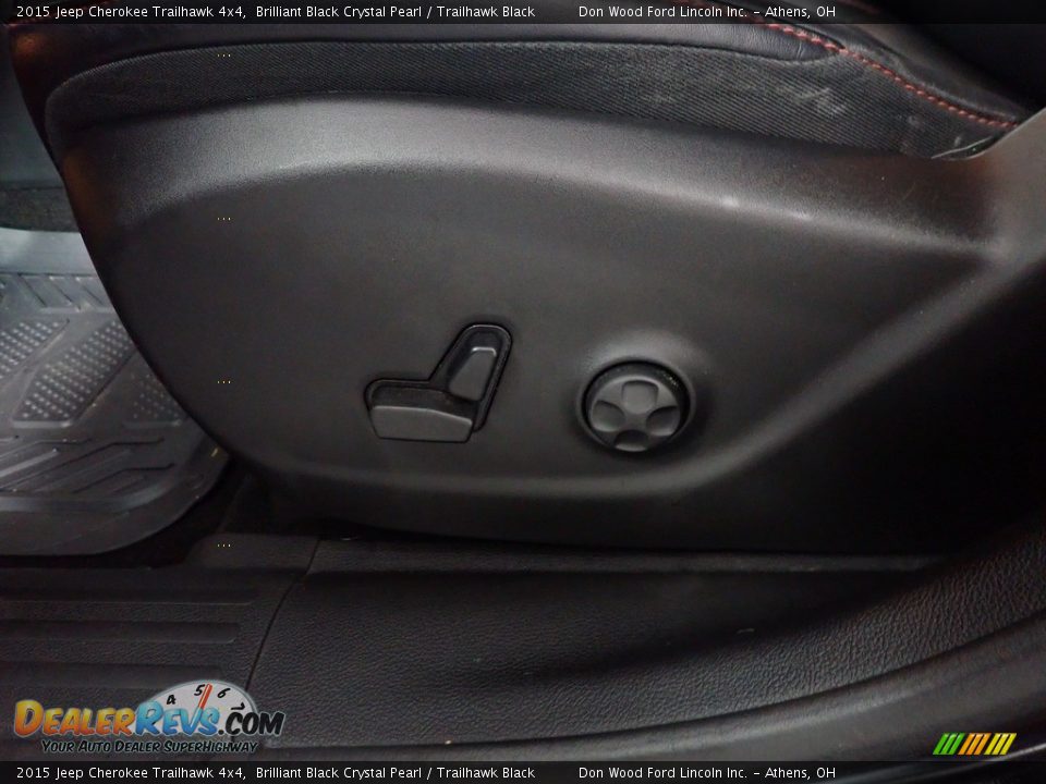 2015 Jeep Cherokee Trailhawk 4x4 Brilliant Black Crystal Pearl / Trailhawk Black Photo #24