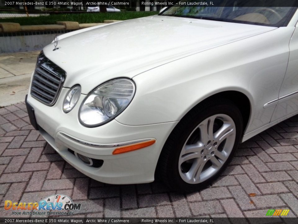 2007 Mercedes-Benz E 350 4Matic Wagon Arctic White / Cashmere Photo #19