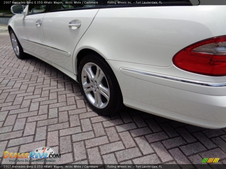 2007 Mercedes-Benz E 350 4Matic Wagon Arctic White / Cashmere Photo #21