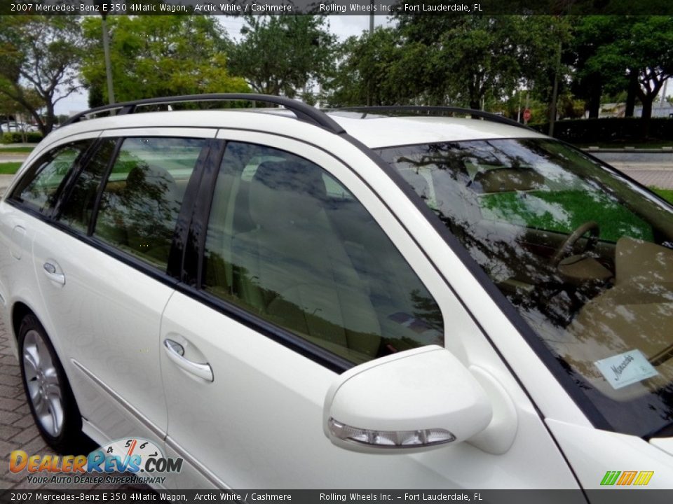 2007 Mercedes-Benz E 350 4Matic Wagon Arctic White / Cashmere Photo #22